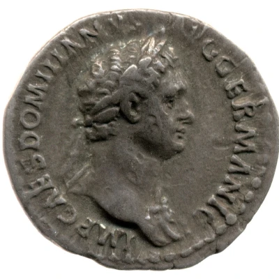 Denarius - Domitian P M TR POT III IMP V COS X P P front