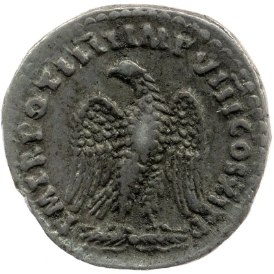 Denarius - Domitian P M TR POT IIII IMP VIII COS XI P P back