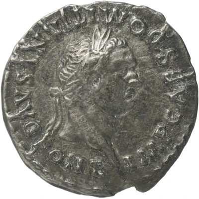 Denarius - Domitian P P COS VII DES VIII front