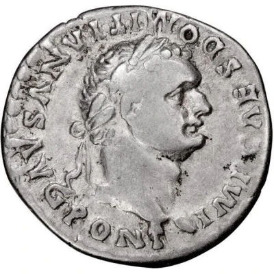 Denarius - Domitian P P COS VII DES VIII front