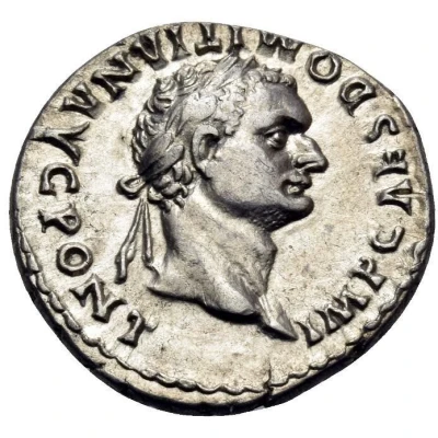 Denarius - Domitian P P COS VII DES VIII front