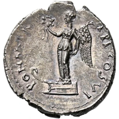 Denarius - Domitian PON MAX TR P COS VI; Victory back