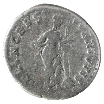 Denarius - Domitian PRINCEPS IVVENTVTIS; Salus back