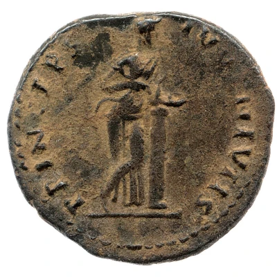 Denarius - Domitian PRINCEPS IVVENTVTIS; Salus back