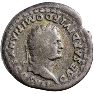 Denarius - Domitian PRINCEPS IVVENTVTIS; Salus front