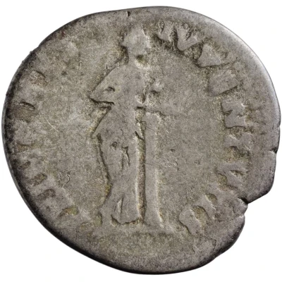 Denarius - Domitian PRINCEPS IVVENTVTIS; Salus back