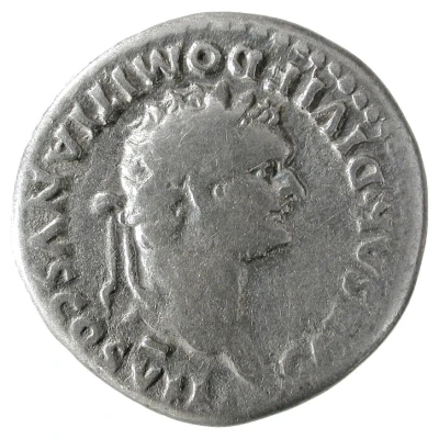 Denarius - Domitian PRINCEPS IVVENTVTIS front