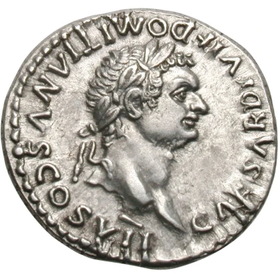 Denarius - Domitian PRINCEPS IVVENTVTIS front