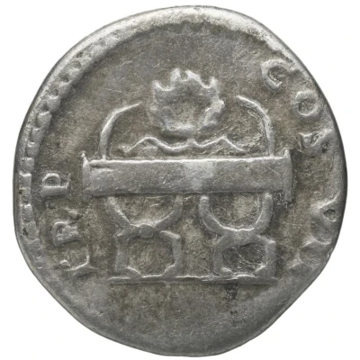 Denarius - Domitian TP P COS VII back