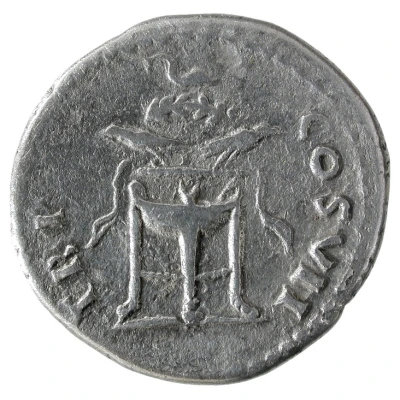 Denarius - Domitian TP P COS VII back