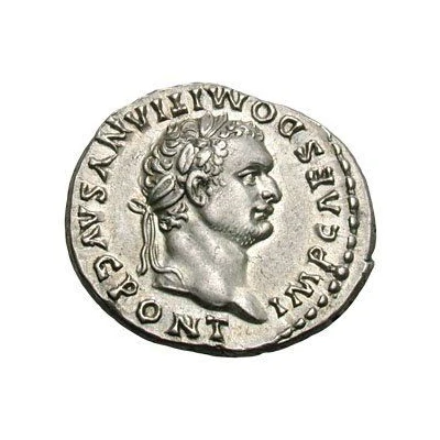 Denarius - Domitian TR P COS VII DES VIII P P; Minerva and Victory front