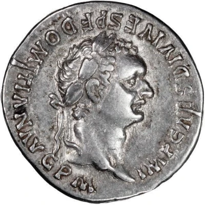 Denarius - Domitian TR P COS VII DES VIII P P; Minerva and Victory front