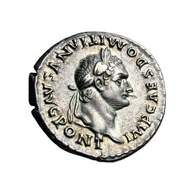 Denarius - Domitian TR P COS VII DES VIII P P; Minerva front