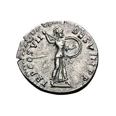 Denarius - Domitian TR P COS VII DES VIII P P; Minerva back