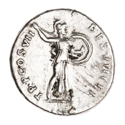 Denarius - Domitian TR P COS VII DES VIII P P; Minerva back