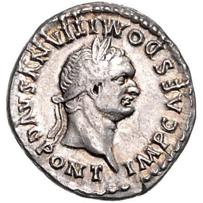 Denarius - Domitian TR P COS VII DES VIII P P front