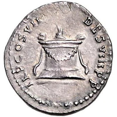Denarius - Domitian TR P COS VII DES VIII P P back