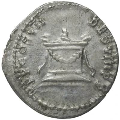 Denarius - Domitian TR P COS VII DES VIII P P back