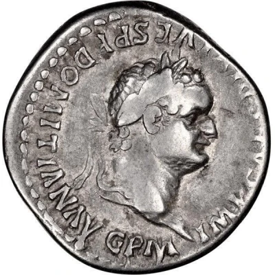 Denarius - Domitian TR P COS VII DES VIII P P front