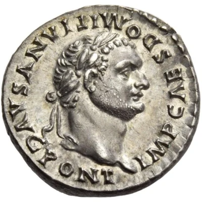 Denarius - Domitian TR P COS VII DES VIII P P front