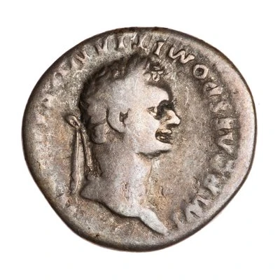 Denarius - Domitian TR P COS VII DES VIII P P front