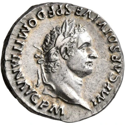 Denarius - Domitian TR P COS VII DES VIII P P front