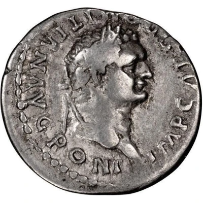Denarius - Domitian TR P COS VII DES VIII P P front