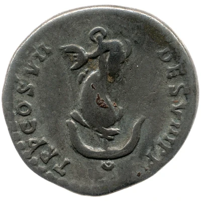 Denarius - Domitian TR P COS VII DES VIII P P back