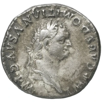 Denarius - Domitian TR P COS VII DES VIII P P front