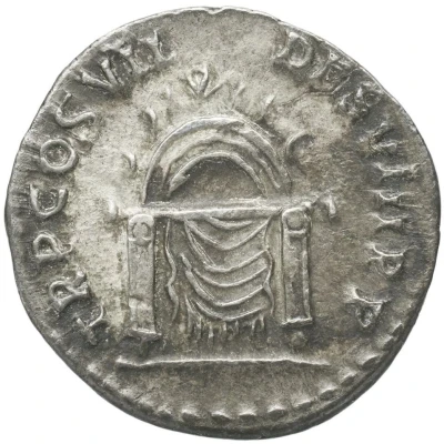 Denarius - Domitian TR P COS VII DES VIII P P back