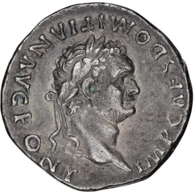 Denarius - Domitian TR P COS VII DES VIII P P front
