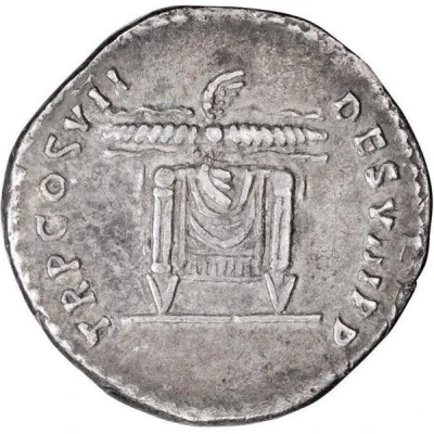 Denarius - Domitian TR P COS VII DES VIII P P back
