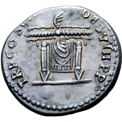 Denarius - Domitian TR P COS VII DES VIII P P back