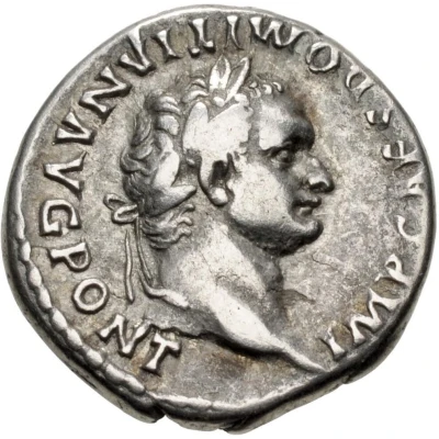 Denarius - Domitian TR P COS VII DES VIII P P front