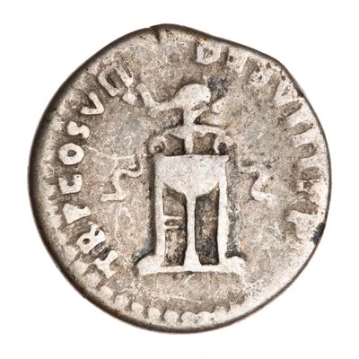 Denarius - Domitian TR P COS VII DES VIII P P back