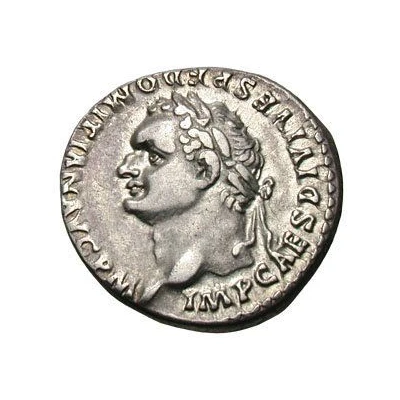 Denarius - Domitian TR P COS VII DES VIII P P front