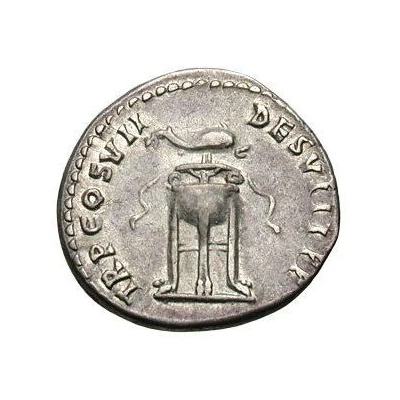 Denarius - Domitian TR P COS VII DES VIII P P back