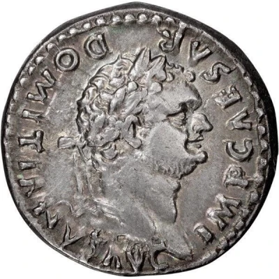 Denarius - Domitian TR P IX IMP XV COS VIII P P front