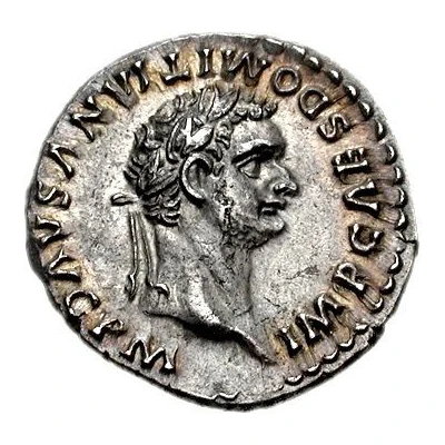 Denarius - Domitian TR POT COS VIII P P; Minerva front