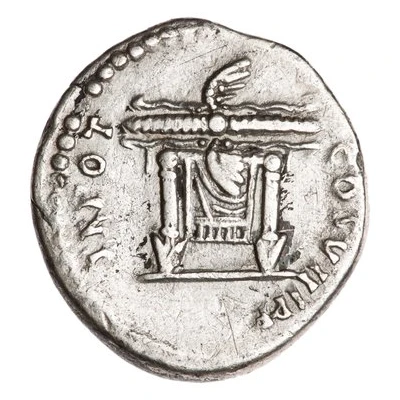 Denarius - Domitian TR POT COS VIII P P back