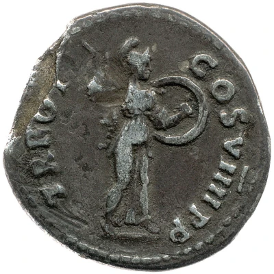 Denarius - Domitian TR POT COS VIIII P P; Minerva back