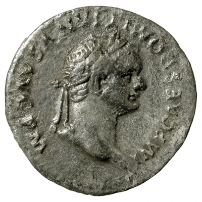 Denarius - Domitian TR POT II COS VIIII DES X P P; Minerva front