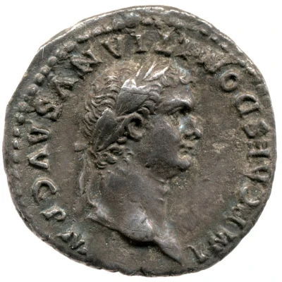 Denarius - Domitian TR POT II COS VIIII DES X P P; Minerva front