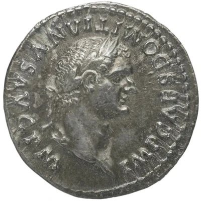 Denarius - Domitian TR POT II COS VIIII DES X P P; Minerva front