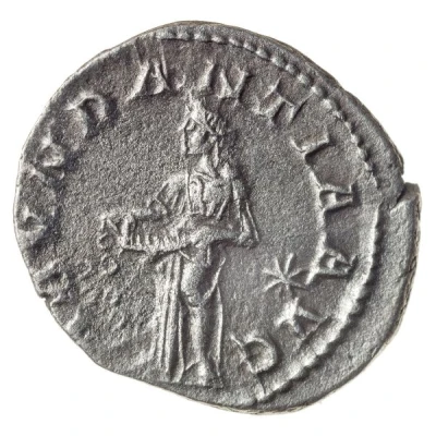 Denarius - Elagabalus ABVNDANTIA AVG; Abundantia and Annona back