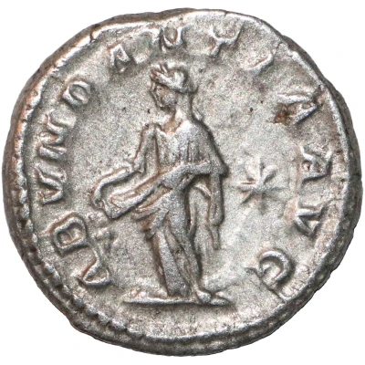 Denarius - Elagabalus ABVNDANTIA AVG; Abundantia and Annona back