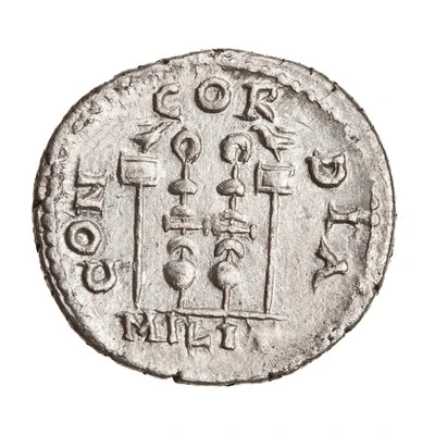 Denarius - Elagabalus CONCORDIA MILIT; Felicitas back