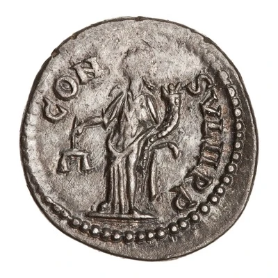 Denarius - Elagabalus CONSVL II P P; Aequitas back