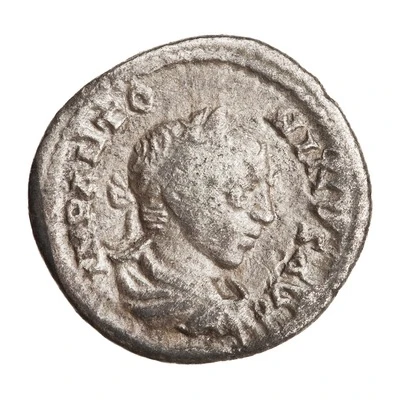 Denarius - Elagabalus CONSVL II P P; Aequitas front