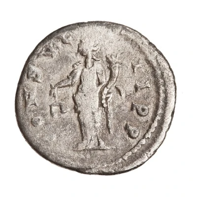 Denarius - Elagabalus CONSVL II P P; Aequitas back